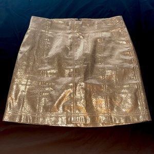 Wild Fable brand metallic gold skirt size 0